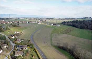 Début des travaux principaux de la route cantonale entre Cugy et Bottens