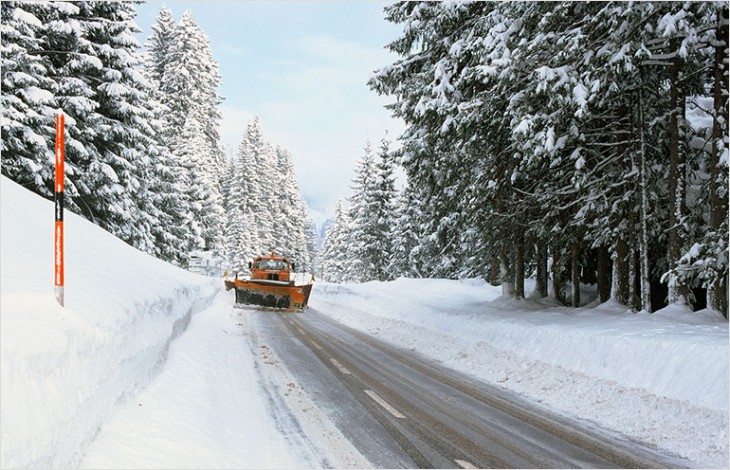 Entretien hivernal sur les routes et les autoroutes du canton