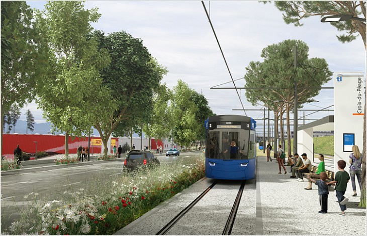 Le chantier du tramway avance jusqu’au Flon